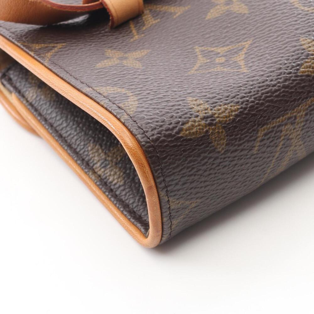 LOUIS VUITTON Authentic Brown Monogram Leather Pochette Fanny Pack - Picture 10 of 13